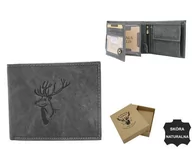 Portfele - Duży Portfel Męski Z Nubukowej Skóry Naturalnej Lumarko! - miniaturka - grafika 1