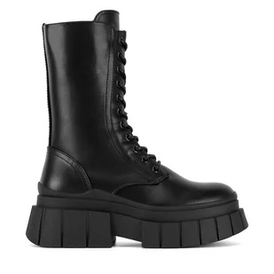 Trapery DeeZee HY305-21 Czarny - Botki damskie - miniaturka - grafika 1