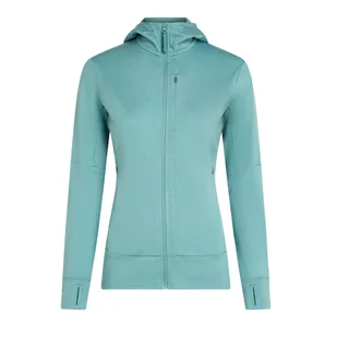 Bluza damska Icebreaker Merino 260 Quantum IV LS Zip Hoodie Hydro L - Bluzy damskie - miniaturka - grafika 1