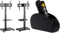 Uchwyty do telewizora - Mozos MSTV mobilny stojak tv stand do telewizora + ORGANIZER NA PILOTY - miniaturka - grafika 1