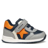 Buty dla chłopców - Sneakersy Geox B Rishon B560RA 054FU C0036 Szary - miniaturka - grafika 1