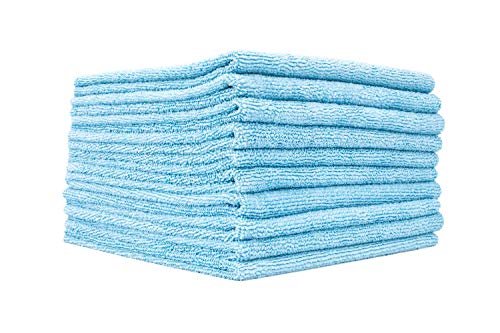 The Rag Company (10 sztuk bez krawędzi 300 16 x 16 ręczników frotte z mikrofibry, jasnoniebieski