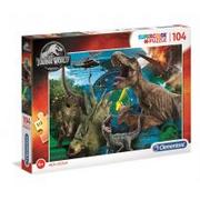 Puzzle - Clementoni Puzzle 104 Super kolor Jurassic World - miniaturka - grafika 1
