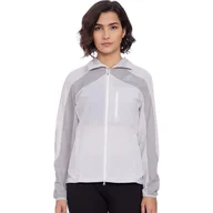 Kurtki damskie - Kurtka damska Adidas Marathon szara wiatrówka oddychająca-M - miniaturka - grafika 1