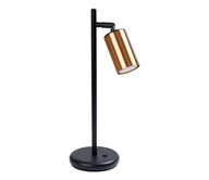 Lampy stojące - Sollux SL.1381 - Lampa stołowa WINX 1xGU10/10W/230V czarna/miedź - miniaturka - grafika 1