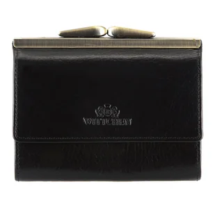 Damski portfel ze skóry na bigiel mały - Portfele - miniaturka - grafika 1