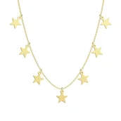 Naszyjniki - Naszyjnik Pozłacany z Gwiazdkami Boże Narodzenie - miniaturka - grafika 1