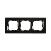 Klawisze i ramki - Ospel Impresja szkło czarne ramka R-3YGC/32/25 R-3YGC/32/25 - miniaturka - grafika 1
