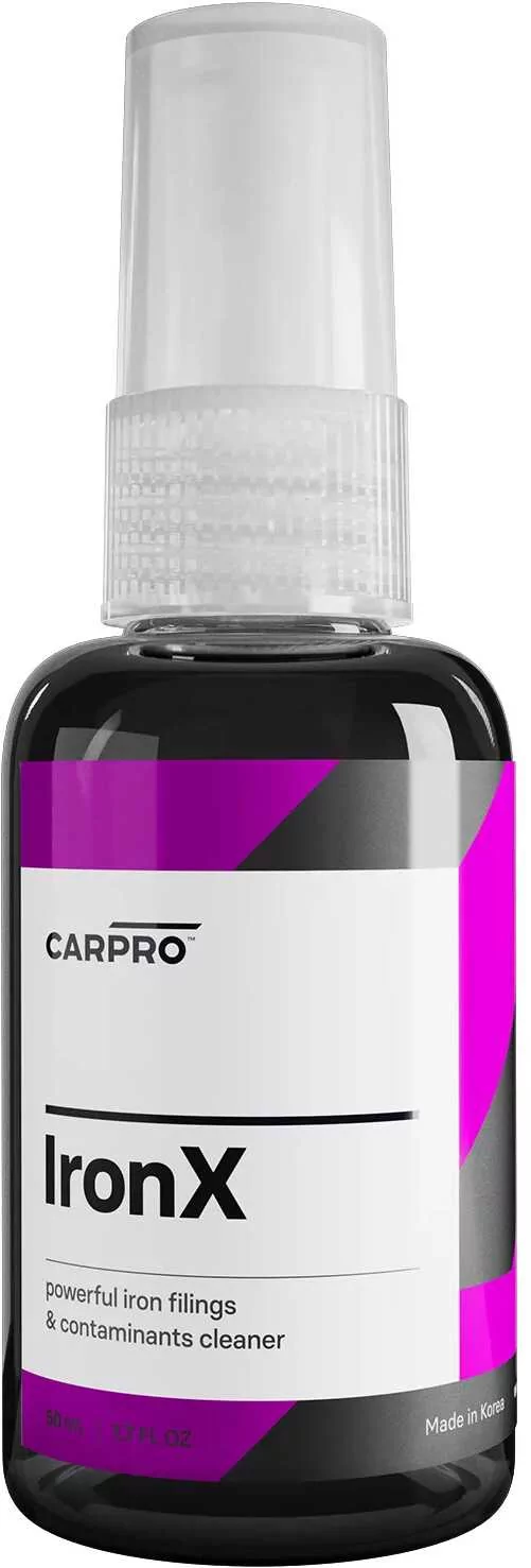 CarPro IronX deironizacja krwawiące felgi testerek 50ml