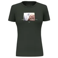 Koszulki męskie - SALEWA Pure Design Dry T-shirt męski, Zielona, XS - miniaturka - grafika 1
