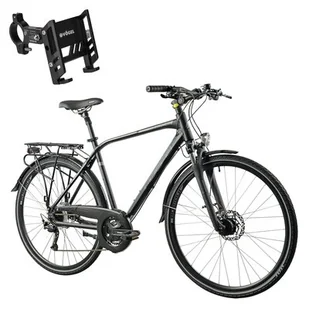 Rower trekkingowy INDIANA X-Road 4.0 M23 28 cali męski Czarno-szary - Rowery - miniaturka - grafika 1