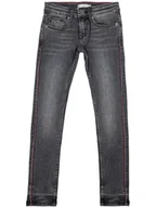 Spodnie i spodenki dla dziewczynek - Spodnie Tommy Hilfiger Nora Skinny Roqst jeansy dziewczęce-128 - miniaturka - grafika 1