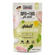 Mokra karma dla kotów - MAC's mokra karma dla kota Adult Królik i drób 48x100 g - miniaturka - grafika 1