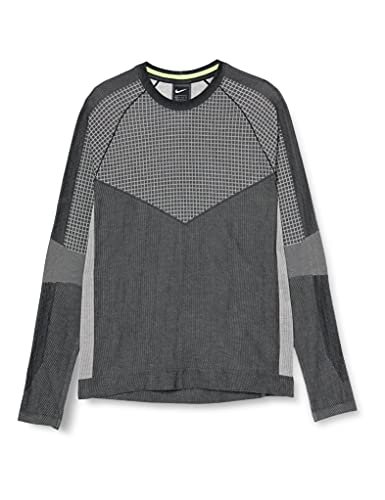 Nike M Nsw Tch Pck Ls Knit Sc T-shirt z długim rękawem Black/Summit White/Volt L