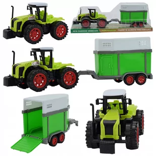 TRAKTOR CIĄGNIK Z NAPĘDEM PRZYCZEPA NA ZWIERZĘTA - Samochody i pojazdy dla dzieci TRAKTOR CIĄGNIK Z NAPĘDEM PRZYCZEPA NA ZWIERZĘTA - Samochody i pojazdy dla dzieci - miniaturka - grafika 1