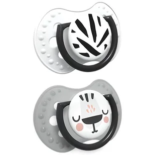 Lovi Lovi Dynamiczny smoczek uspokajający 0-3m Salt&Pepper 2szt. | szybka  | szeroki wybór smoczków uspokajających - Smoczki uspokajające - miniaturka - grafika 1