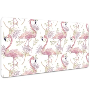 Podkładka pod mysz i klawiaturę Flamingi 100x50 cm, Dywanomat - Podkładki pod mysz - miniaturka - grafika 1