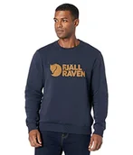 Bluzy męskie - Fjallraven Męska bluza z logo Fjällräven, Ciemnogranatowy, S - miniaturka - grafika 1