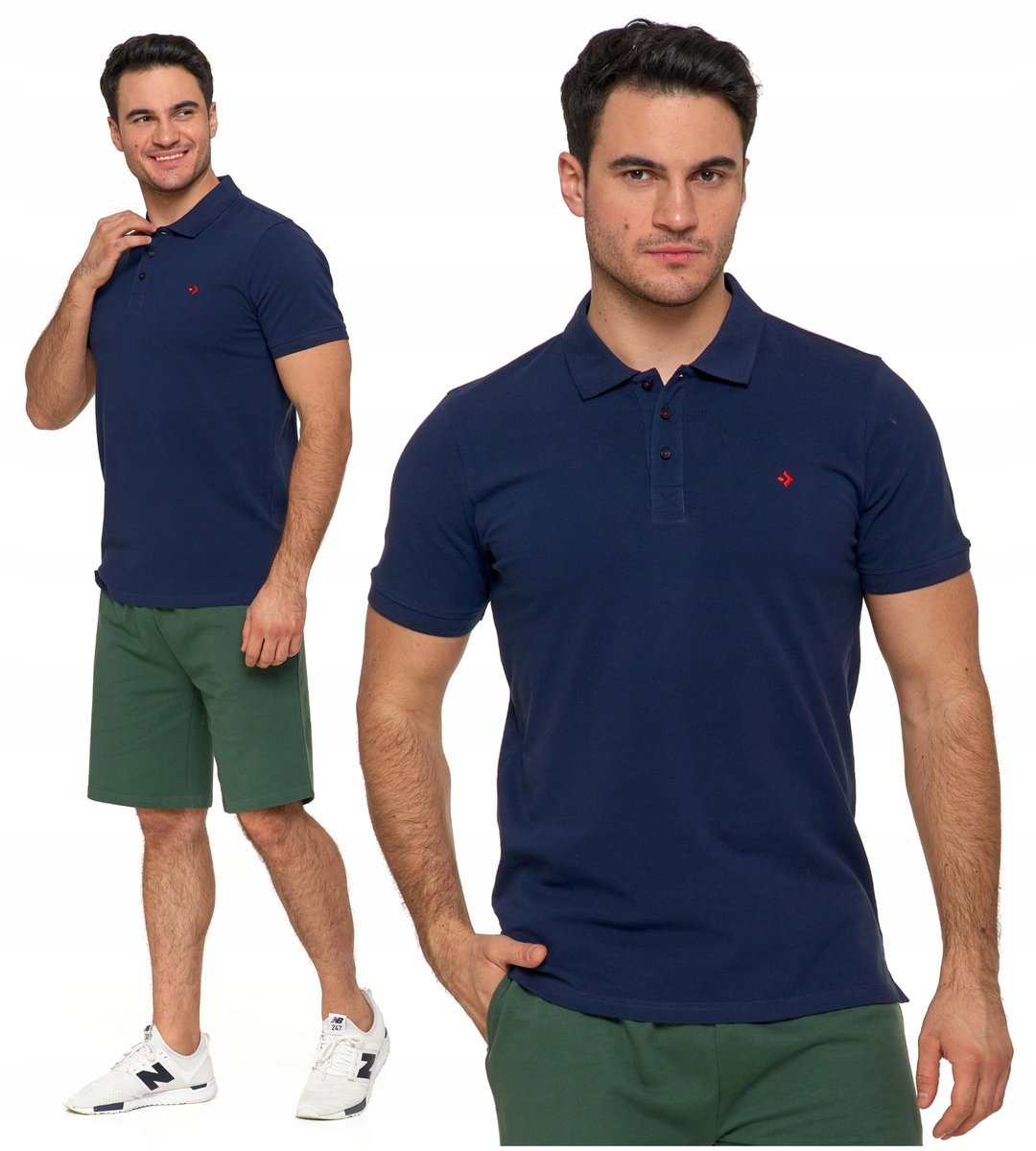 Koszulka Polo Męska PREMIUM Klasyczna Polówka Krótki Rękaw Gładka MORAJ S