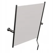 Lustra - Lustro uchylne z rączką dla niepełnosprawnych CZARNE 50 x 60 cm - miniaturka - grafika 1