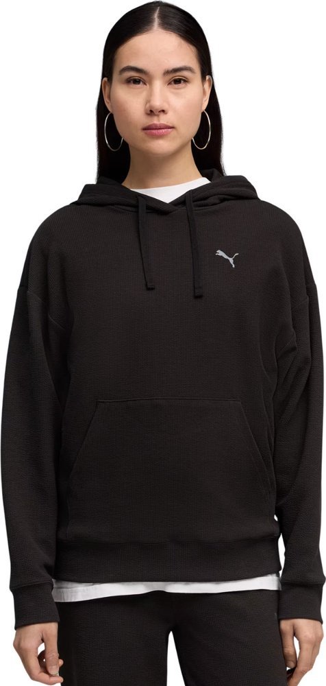 Puma Bluza damska Puma ESS Elevated Comfort Hoodie czarna 691814 01 XL