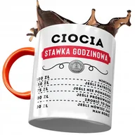 Kubki - Kubek Pomarańczowy Dla Cioci Ciotuni na Prezent z Nadrukiem ze Zdjęciem + Opakowanie na prezent (wzór 01) - miniaturka - grafika 1