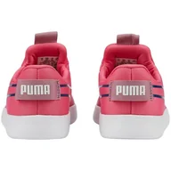 Slip on męskie - Buty dla dzieci Puma Courtflex v2 Slip On Ps różowe 374858 12 - miniaturka - grafika 1