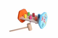 Zabawki interaktywne dla dzieci - Młoteczek przebijanka drewniana Ławeczka - miniaturka - grafika 1