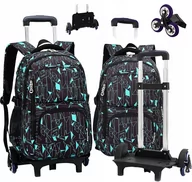 Plecaki szkolne i tornistry - Plecak Na Kółkach Tornister Szkolny 6X Gumowe Koła - miniaturka - grafika 1