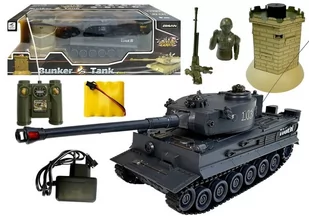 Czołg Czarny z Bunkrem - Zabawki zdalnie sterowane - miniaturka - grafika 1