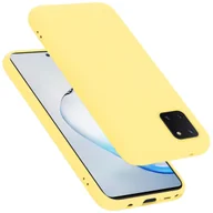 Etui i futerały do telefonów - Pokrowiec Do Samsung Galaxy A81 / NOTE 10 LITE / M60s Etui w LIQUID ŻÓŁTY TPU Silikon Case Cover Obudowa Ochronny Cadorabo - miniaturka - grafika 1