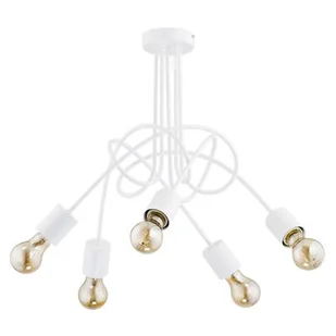 Lampa wisząca Tango 5 x 60 W E27 biała 23615 - Lampy sufitowe - miniaturka - grafika 1