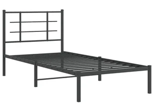 Czarne loftowe łóżko metalowe 90x200 cm - Sevelzo - Łóżka - miniaturka - grafika 1