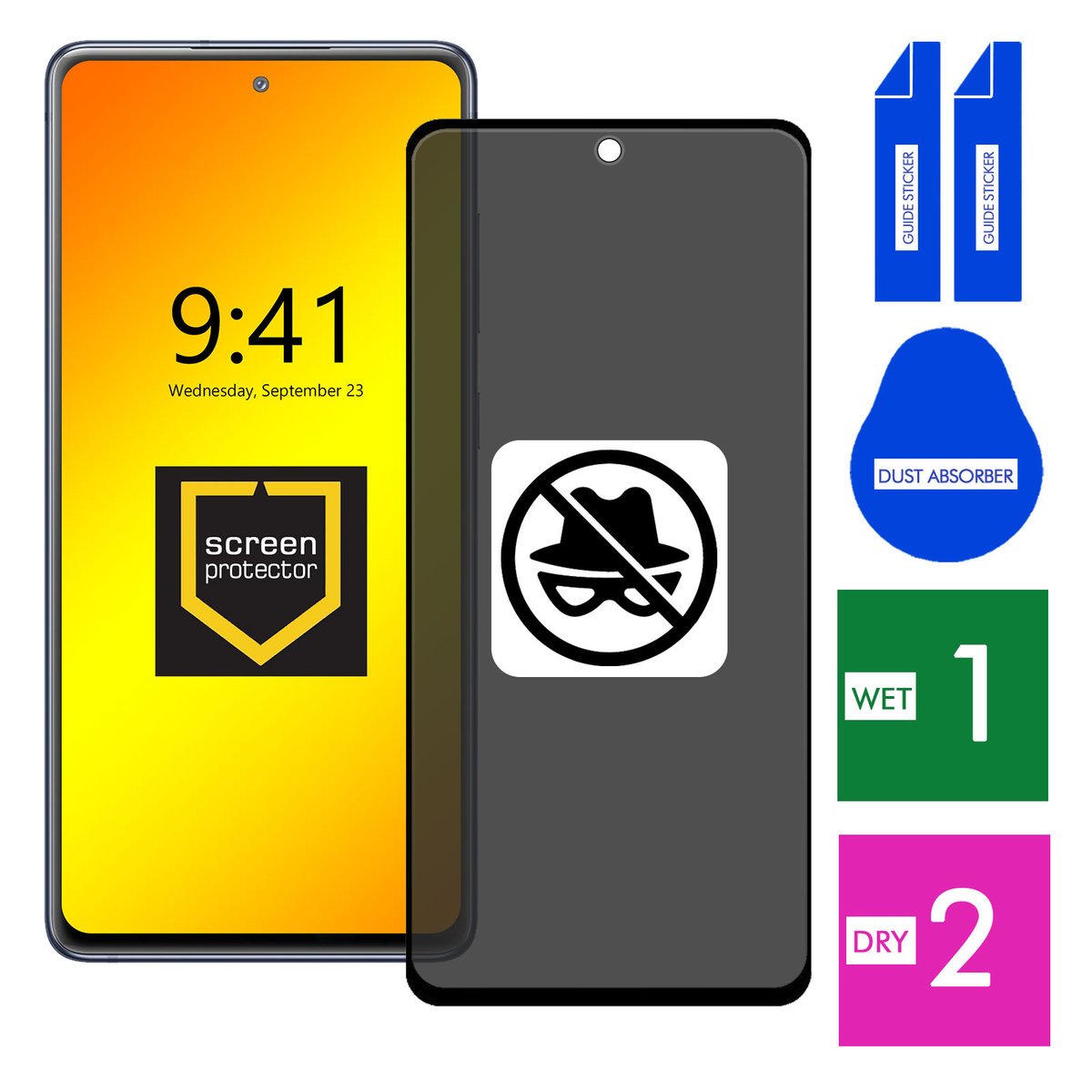 SZKŁO DO SAMSUNG GALAXY S20 FE PRYWATYZUJĄCE PRIVACY ANTI-SPY CAŁY EKRAN 5D