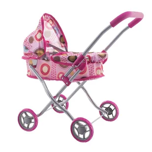 Eurobaby WÓZEK DLA LALEK PINK EB9325/M13 - Wózki dla lalek - miniaturka - grafika 1