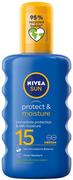 Balsamy i kremy do opalania - NIVEA Sun Nawilżający balsam ochronny w sprayu SPF 15 200 ml - miniaturka - grafika 1
