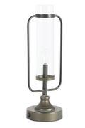 Lampy stojące - D2.Design DESIGN Lampa stołowa LED Raddie czarna/brązowa Design 149804 - miniaturka - grafika 1