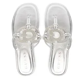 Klapki i japonki damskie - Japonki Guess FLJSM2 SAT21 Srebrny - miniaturka - grafika 1