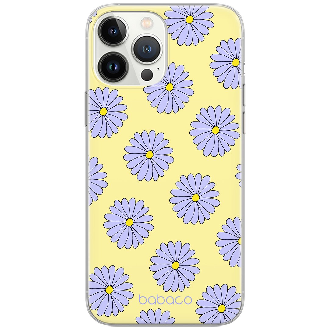 Etui do Samsung M33 5G Kwiaty 021 Babaco Nadruk pełny Żółty