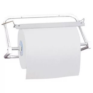 Wieszak na czyściwa w rolkach, biały - Dozowniki papieru i mydła dla firm - miniaturka - grafika 1