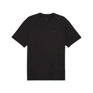 Koszulki sportowe damskie - Koszulka unisex Essentials Elevated PUMA Black - miniaturka - grafika 1