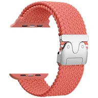 Akcesoria do smartwatchy - Pasek BELINE Woven Nylon Parachute do Apple Watch 38/40/41 mm Różany Czerwony - miniaturka - grafika 1