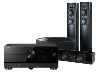 Kino domowe Yamaha RX-A4A (czarny) + Carina FS247 (czarny) + CC 241 (czarny) + MusicCast 50 (czarny) - Kino domowe - miniaturka - grafika 1