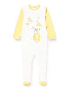 Piżamy chłopięce - Chicco Unisex Baby Tutina Con Apertura Sul Patello zestaw piżamowy, Bianco, 0 miesi?cy - grafika 1