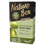 Kosmetyki do kąpieli - NATURE BOX Revitalizing Body Bar rewitalizująca kostka myjąca do ciała Olive 100g 99708-uniw - miniaturka - grafika 1