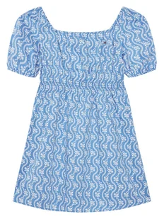Tommy Hilfiger Sukienka letnia KG0KG08473 D Niebieski Regular Fit - Sukienki i spódniczki dla dziewczynek - miniaturka - grafika 1