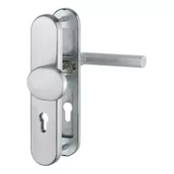 Klamki - Komplet pochwyt-klamka Amsterdam do drzwi zewnętrznych ze stali szlachetnej - miniaturka - grafika 1