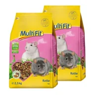 Karma dla gryzoni - MultiFit Karma dla gryzoni dla szczurów 2x2,5 kg - miniaturka - grafika 1