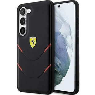 Ferrari FEHCS23MPBAK S23+ S916 czarny/black hardcase Hot Stamp Lines - Etui i futerały do telefonów - miniaturka - grafika 1