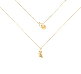 Pozłacany naszyjnik z sową 45 cm - Naszyjniki - miniaturka - grafika 1